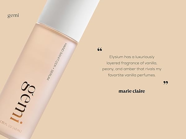 elysium has a luxuriously layered fragrance of vanilla, peony, and amber