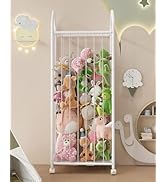 UMDONX Stuffed Animal Organizer with Wheels Stuffed Animal Zoo Shelf with Elastic Rope for Kids R...