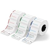 NIIMBOT M2/M3 Thermal Transfer Labels 3 Rolls Multi-Color Pack, 1.57''×0.79'', 345 Tapes/Roll, fo...