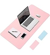 YXLILI Mouse Pad 31.5X15.8Inch XXL Large Desk Pad Dual-Sided PU Leather Desk Protector Blotter Ex...