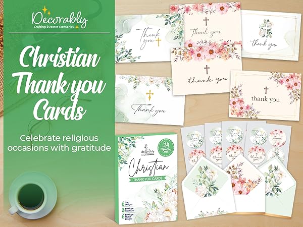 christian thank you cards