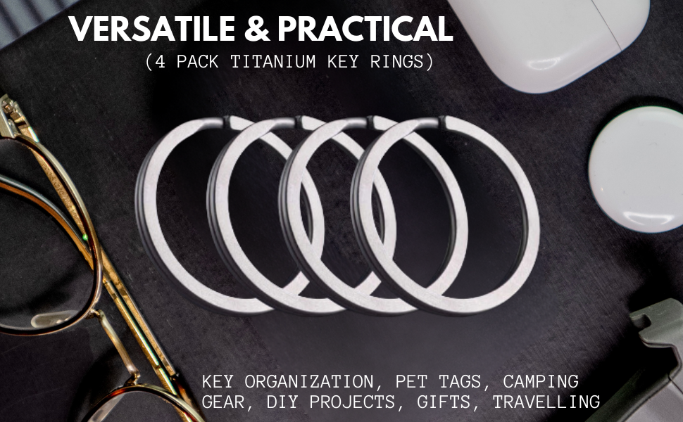 Titanium Key rings