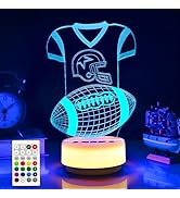 KYMELLIE Football Gifts Night Light for Kids-Sports Footballs Decor Bedside Lamp for Football Fan...