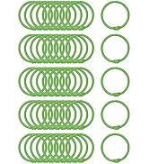 Xiaoyztan 50 Pcs Loose Leaf Opening Ring Buckles Note Book Binder Rings Iron Hanging Rings Keyrin...