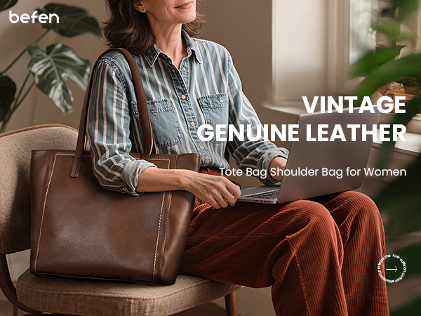 leather tote bag