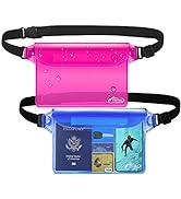 AiRunTech Waterproof Pouch with Waist Strap (2 Pack) | Beach Accessories Best Way to Keep Your Ph...