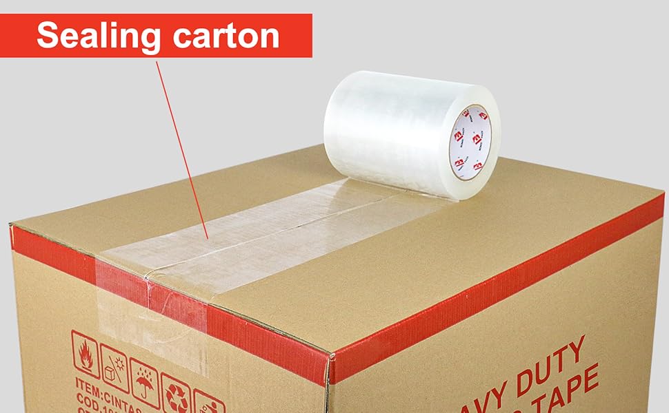 6 inch Heavy Duty Clear Packaging Tape