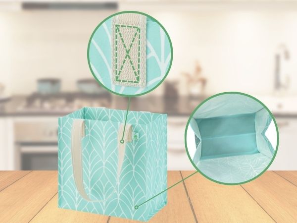 shopping bags with handles, reusable bags for groceries, kitchen reusable grocery bags