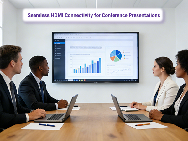 seamless hdmi connectivity for conference presentations
