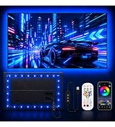 MORIACC LED Lights for TV 9.84ft, TV LED Backlight for 32-43 Inch TV, RGB LED Strip Lights with M...