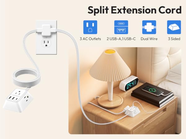 split extension cord
