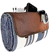 Extra Large Picnic & Outdoor Blanket with Pocket for iPhone Keys and More Dual Layers for Outdoor...