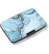 Atufsuat Credit Card Holder, Mini Aluminum Card Wallet RFID Blocking Slim Metal Hard Card Case fo...