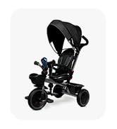 KRIDDO 7-in-1 Tricycle Stroller for Toddlers 18 Months to 5 Years, Adjustable Push Handle, Rotata...
