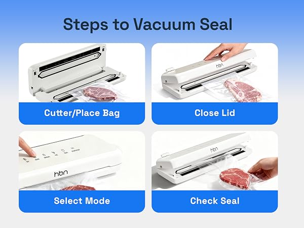 steps to vacuum seal
