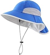 Connectyle Kids Sun Hat Adjustable Fishing Hat for Boys Grils Breathable UPF 50+ Protection Outdo...