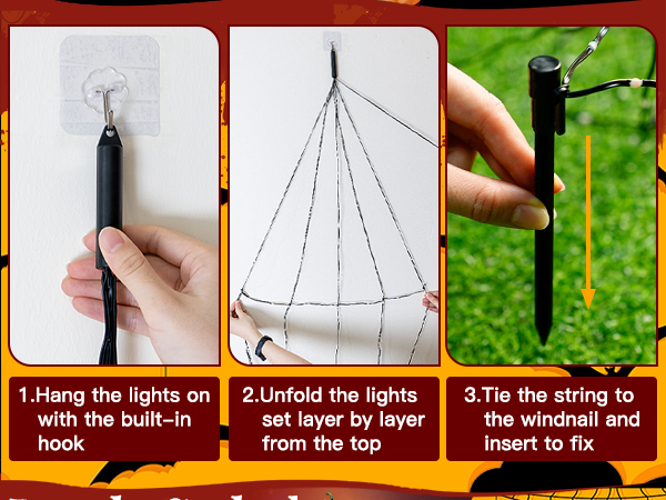 Easy Installation Halloween Decor Lights
