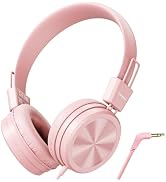 Cowyawn Kids Headphones, Toddler Headphones with Safe Volume Limiter 94dB, Wired School Headphone...