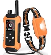 Dog Shock Collar with Light (5-150Lbs) 4400FT IPX7 Waterproof Dog Training Collar with Remote Con...