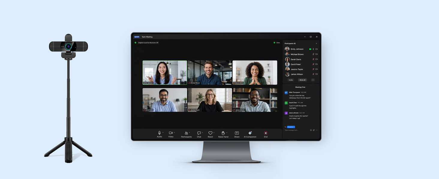 1080p usb camera for team meetings