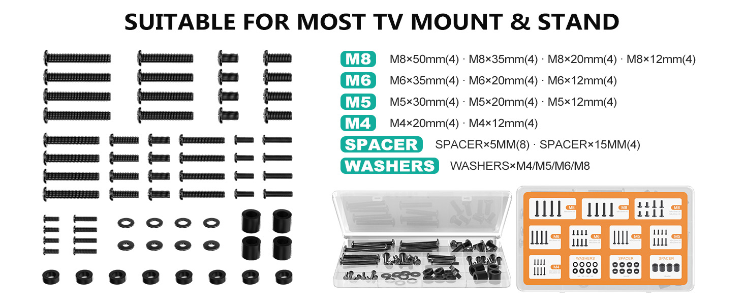 tv mounting screws