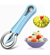 Suuker Melon Baller Scoop Set,Professional 4 In 1 Stainless Steel Fruit Carving Tools Knife Kit, ...