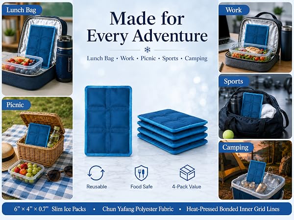Ice Packs for Lunch Boxes