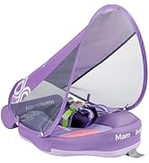 Mambobaby Float Non-Inflatable Baby Float with Canopy, Five-Point Safety System, 3D Canopy(Detach...