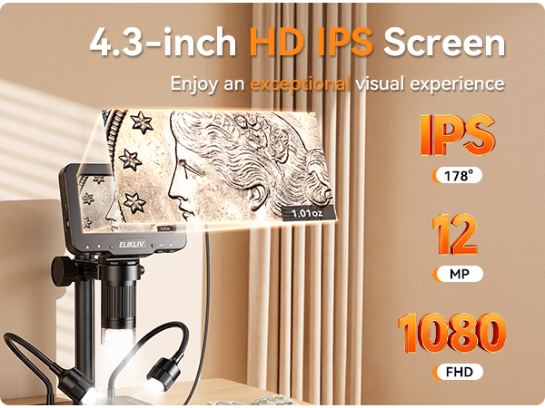 Elikliv Microscope with Weighing Scale