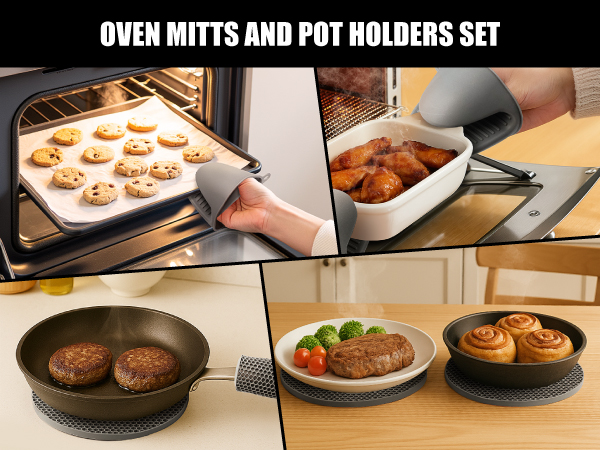 Potholders Hot Pads for Kitchen Baking Cooking