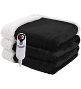 Minervada Heated Blanket Electric Blanket Full Size 72''x84'', Soft Flannel Heating Blanket with ...