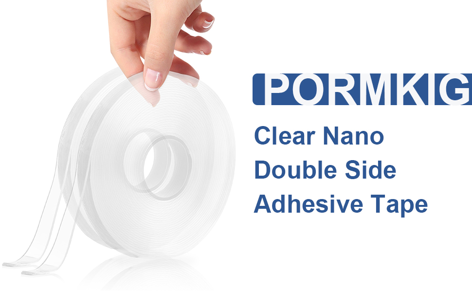 a+ ???? Transparent Double Sided Heavy Duty Clear Mounting Tape Sticky Removable Two Sided Tape
