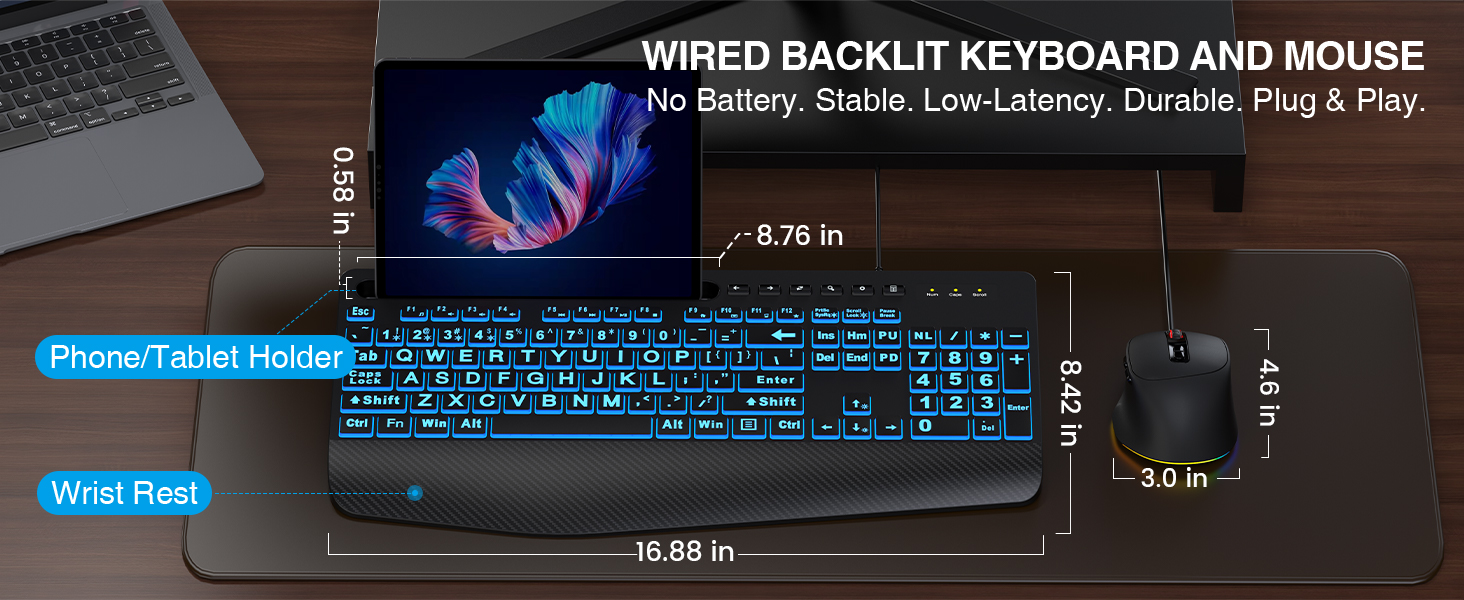 wired keyboard and mouse