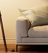 Tripod Floor Lamp, Mid Century Wood Standing Lamp, Modern Design Shelf Floor Lamp for Liv...