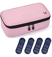ALLCAMP Insulin Cooler Travel Case Diabetic Medication Cooler with 4 Ice Pack - Medical Cooler Ba...