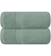 BOUTIQUO Cotton 2 Pack Oversized Bath Towel Set, Large Bath Towels 27x54, Ultra Soft, Absorbent, ...