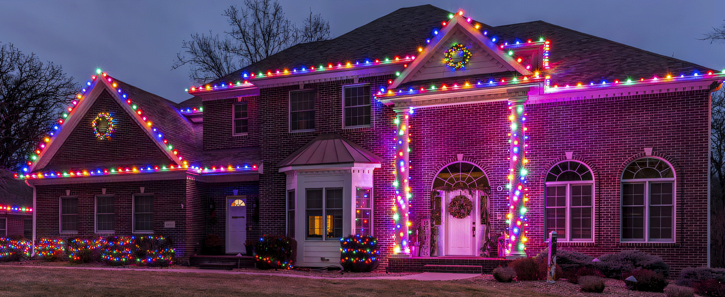multicolor christmas lights