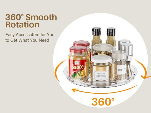 Lazy Susan Organizer for Cabinet