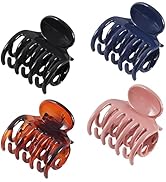 Vsiopy Hair Clips Medium Size Claw Hair Clips for Women Thin Hair No Slip, Hair Clips for Thick H...
