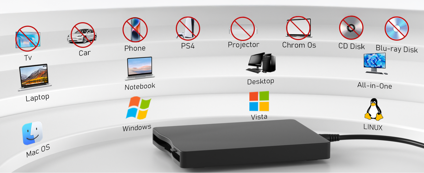 usb external floppy disk drive portable 1.44 mb fdd