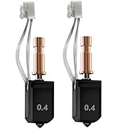 Sahvaim 2Pcs 0.4MM Kobra S1 Ceramic Hotend, New Upgraded Thermistor Heating Rod Kobra S1 Extruder...