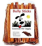 Downtown Pet Supply Bully Sticks for Dogs - Natural 6 Inch Beef Chews, Odor-Free & Rawhide-Free, ...