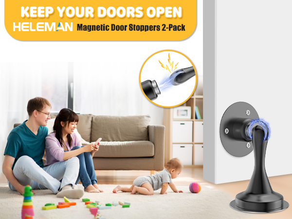Magnetic Door Stoppers for Bottom of Door