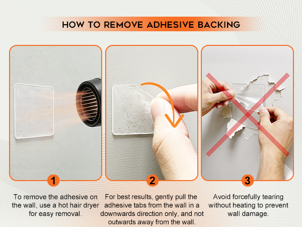 HOW TO REMOVE ADHESIVE BACKING