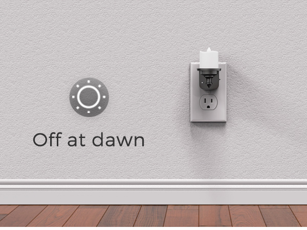 Flameless Candle Nightlight Plug in