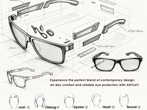 blue light glasses for men