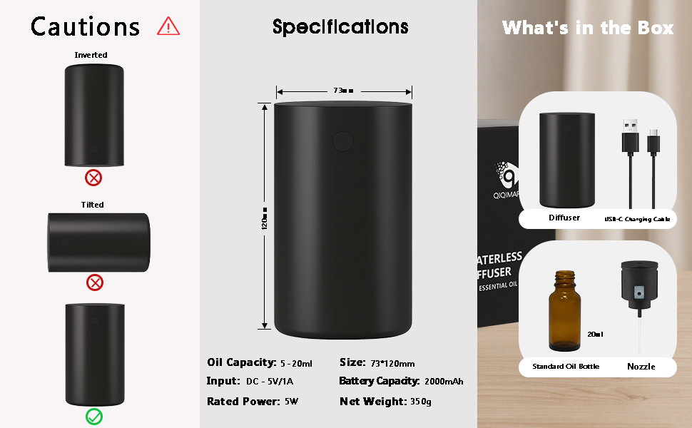 Waterless Diffuser for Essential Oil