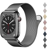 BELONGME Mesh Metal Loop Compatible with Apple Watch Band 40mm 41mm 38mm 44mm 45mm 49mm Series Ul...