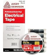 Avery Dennison Electrical Tape, Professional Grade PVC Electric Tape, UL/CSA Listed Insulating Vi...