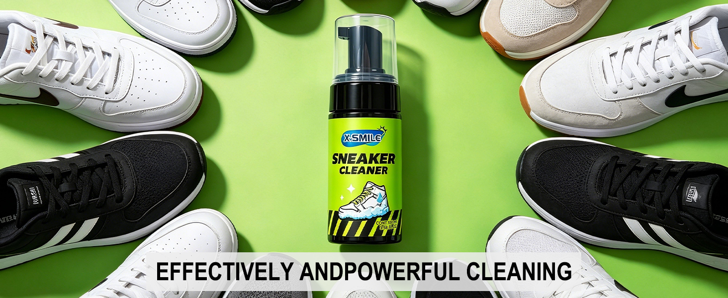 sneaker care and shoe cleaning solution for white shoes and sneakers